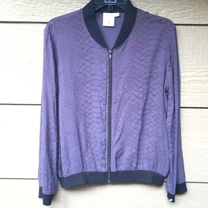 Knot Sisters lightweight summer bomber jacket lizard S